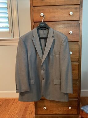 Saddlebred Men's Gray Two-Button Sport Coat 48R